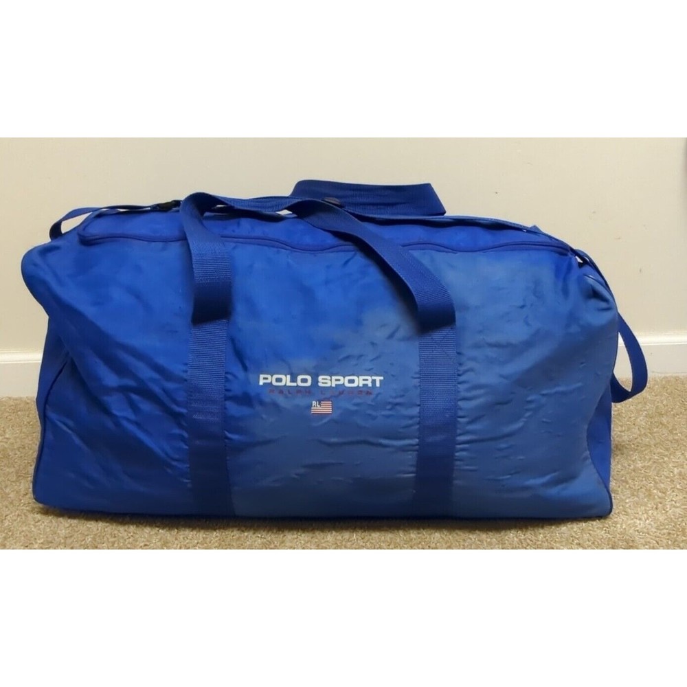 Vintage Polo Sport Ralph Lauren Large Gym Duffle Weekender Bag VTG 1990s 90s